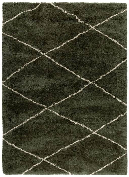 Interieur 05 Berber vloerkleed hoogpolig Groen Cream scandinavisch nea Interieur05 Polypropyleen 160 x 230 cm (M) - Foto 2