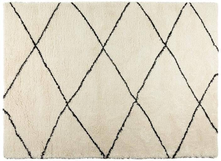 Interieur 05 berber vloerkleed hoogpolig wit zwart scandinavisch nea interieur05 Polypropyleen 160 x 230 cm (M) - Foto 2