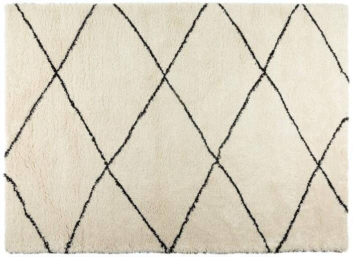 Interieur 05 berber vloerkleed hoogpolig wit zwart scandinavisch nea interieur05 Polypropyleen 200 x 290 cm (L) - Foto 2