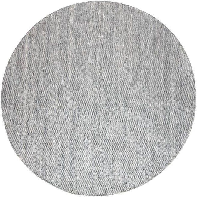 Interieur05 Vloerkleed Gerecycled Materiaal Rond Ciro Grijs|Antraciet-220 Ø (L)