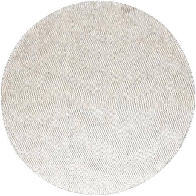 Interieur 05 Vloerkleed Gerecycled Materiaal Rond Ciro Beige wit Grijs Antraciet Katoen Gerecycled materiaal Rond 220 Ø (XL)