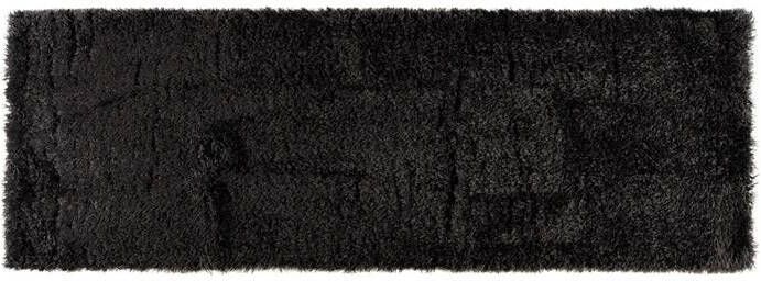 Interieur 05 Hoogpolig loper vloerkleed Fender Antraciet zwart Polyester Loper 67 x 200 cm (S)