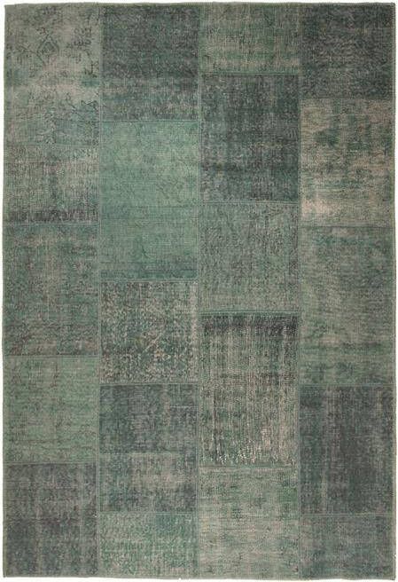 Interieur 05 Patchwork Vloerkleed Groen Lara Interieur05 Chenille 140 x 200 cm (S) - Foto 2