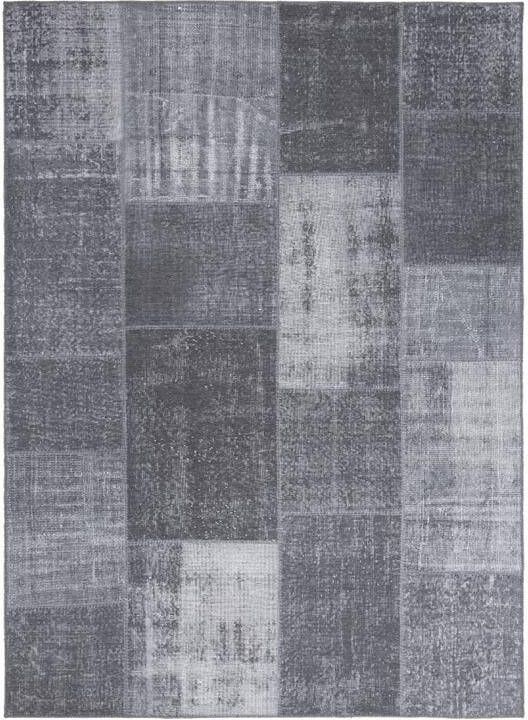 Interieur 05 Vintage Patchwork Vloerkleed Antraciet Moods Grijs Antraciet Katoen 160 x 230 cm (M) - Foto 3