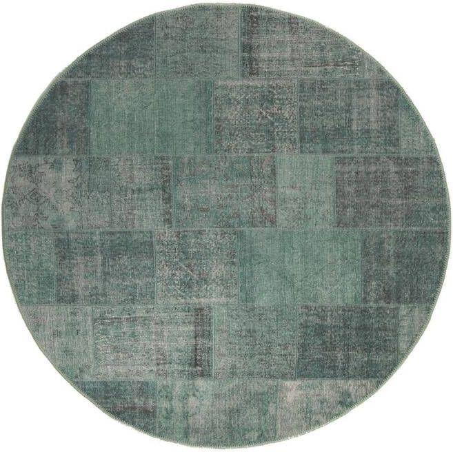 Interieur 05 Patchwork Vloerkleed rond Groen Lara Interieur05 Chenille Rond 200 Ø (L) - Foto 2
