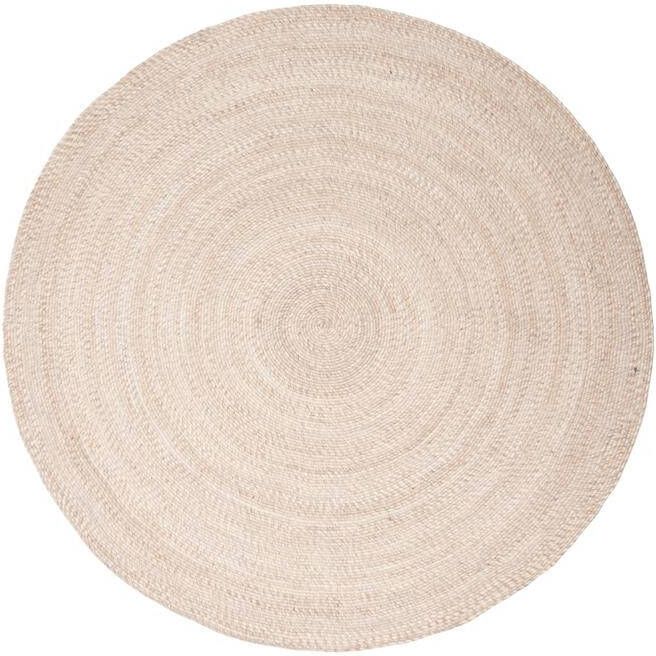 Interieur05 Wollen vloerkleed Rond Gapo Beige 180cm