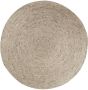 Interieur 05 Rond wollen vloerkleed Gapo beige wit gemeleerd Wol Rond 150 Ø (M) - Thumbnail 1