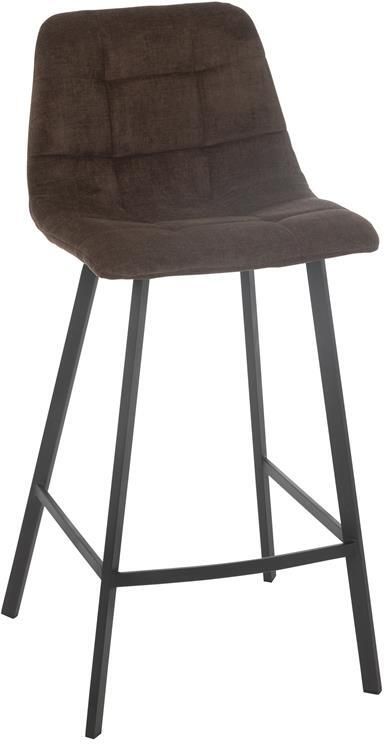 J-Line barstoel Kent metaal polyester bruin - Foto 2