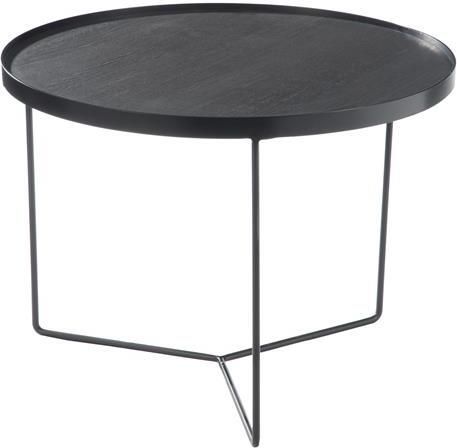 J-Line Bijzettafel Rond Hout Metaal Donker Bruin Medium - Foto 2