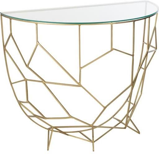 J-Line console Moza metaal glas goud - Foto 2