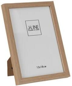 J-Line fotolijst Basic hout naturel small 2 stuks