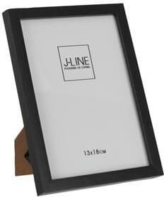 J-Line fotolijst Basic hout zwart small 2 stuks