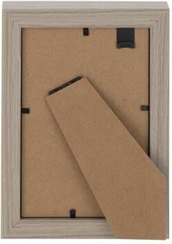 J-Line fotolijst Diepte hout grijs 2 stuks