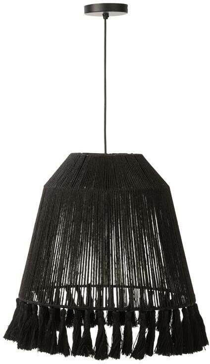 J-Line Hanglamp Celia Jute Zwart Large Set van 1 - Foto 2