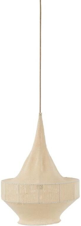 J-Line hanglamp Handgebreid textiel beige small