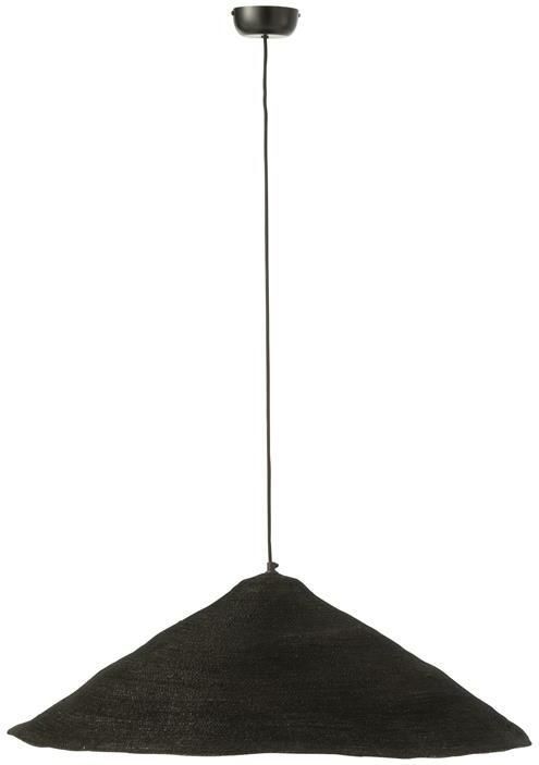 J-Line hanglamp Hoed Moonj gras zwart large