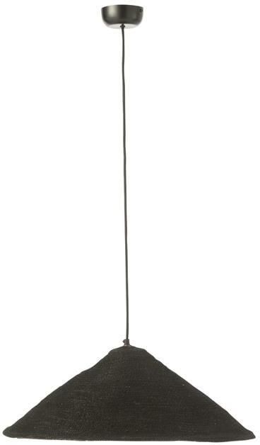 J-Line hanglamp Hoed Moonj jute zwart small