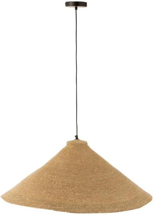 J-Line hanglamp Kegel zeegras naturel