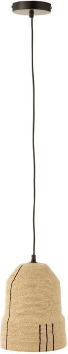 J-Line hanglamp Lijnen zeegras naturel|zwart