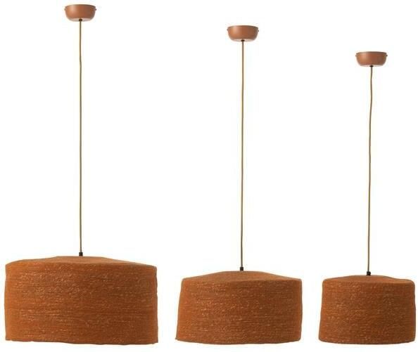 J-Line hanglamp Moonj gras roest 3 stuks