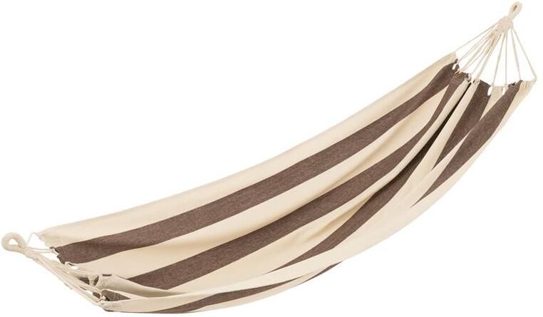 J-Line hangmat Brede Strepen katoen|polyester donkerbrui
