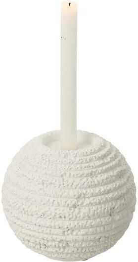 J-Line kandelaar Creta Rond cement wit large