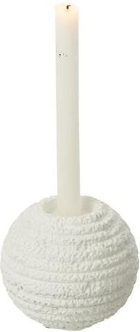 J-Line kandelaar Creta Rond cement wit small