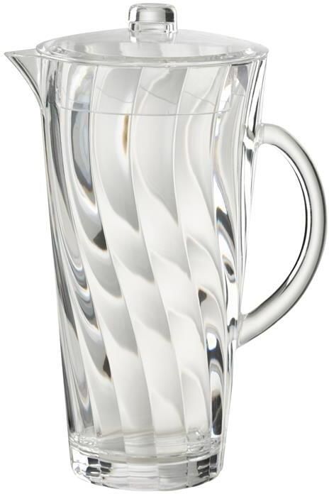 J-Line karaf Wave kunststof transparant