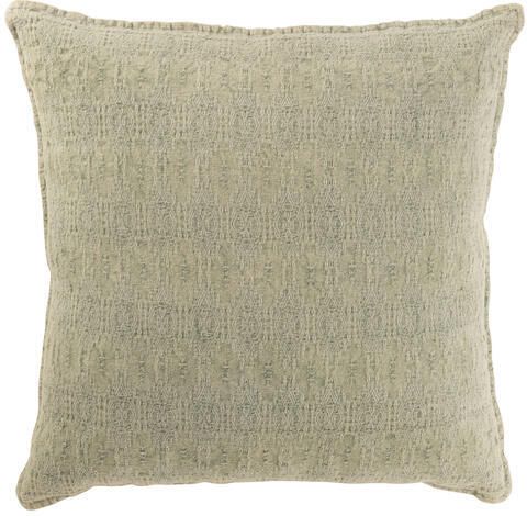J-Line Kussen Motief Katoen|polyester Muntgroen 50x50x12cm