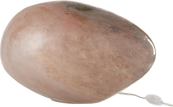 J-Line Lamp Dany Ovaal Glas Rose