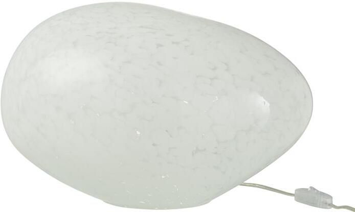 J-Line Lamp Dany Vlekken Ovaal Glas Wit
