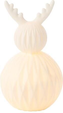 J-Line lamp Hert porselein wit LED lichtjes