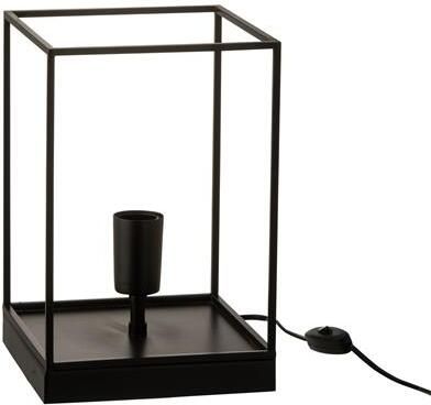 J-Line Lamp | Metaal | Zwart | 20x20x (h)30.5 Cm