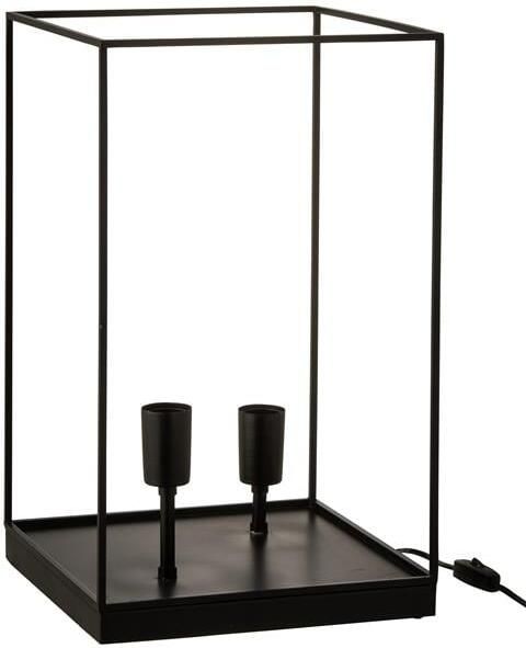 J-Line Lamp | Metaal | Zwart | 30x30x (h)50 Cm