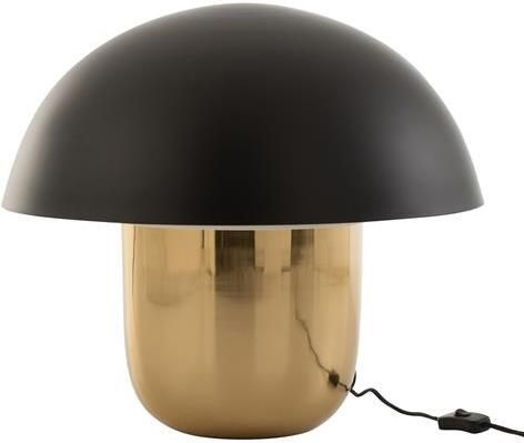 J-Line Lamp Paddenstoel Ijzer Zwart|goud Large