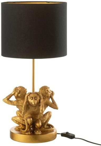 J-Line Lamp | Polyester | Goud | 25x25x (h)53 Cm