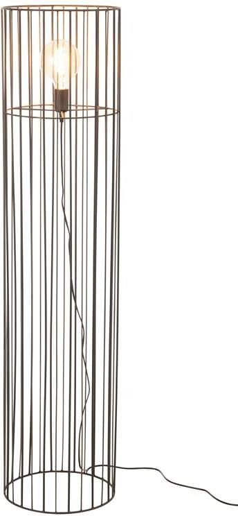 J-Line Lamp Staand Rond Metaal Zwart