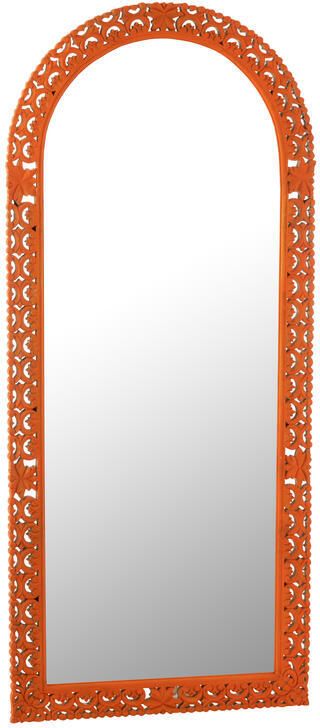 J-Line Spiegel Gekerfd Mumbai Mango Hout Mix