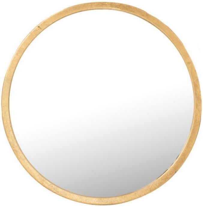 J-Line spiegel Mona Rond ijzer|glas goud extra small Ø 30 cm