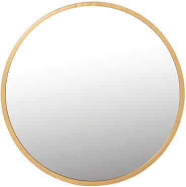 J-Line spiegel Mona Rond ijzer|glas goud large Ø 80 cm