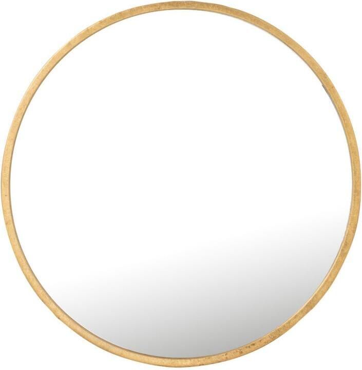 J-Line spiegel Mona Rond ijzer|glas goud medium Ø 50 cm