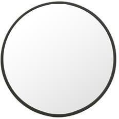 J-Line spiegel Rond metaal zwart medium Ø 50 cm