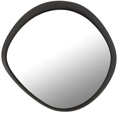 J-Line spiegel Rond metaal|glas zwart small 60.5 x 58 cm