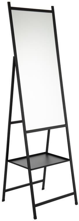 J-Line spiegel Staand Plateau spiegel|metaal zwart 161 x 45 cm