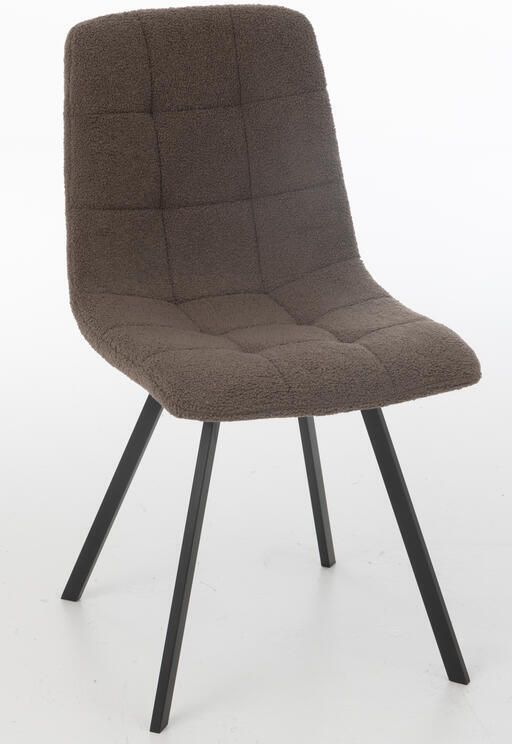 J-Line stoel Clark metaal polyester taupekleur - Foto 2