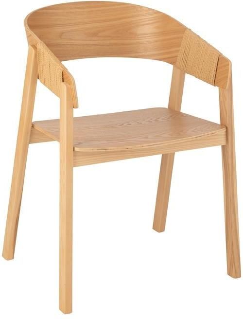 J-Line stoel Naga essenhout touw naturel - Foto 2