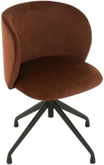 J-Line Stoel Turn Up Down Fluweel Donker Bruin - Foto 2