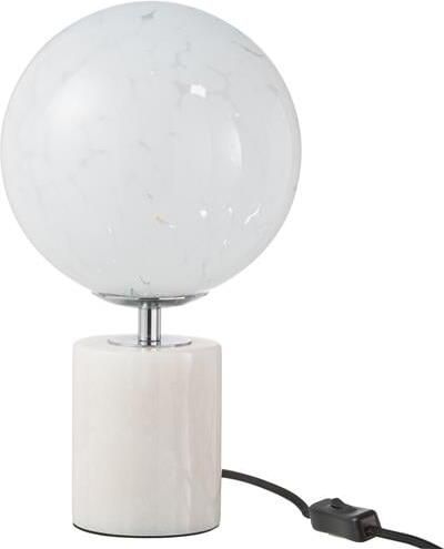 J-Line Tafellamp Dany Vlekken Glas Wit