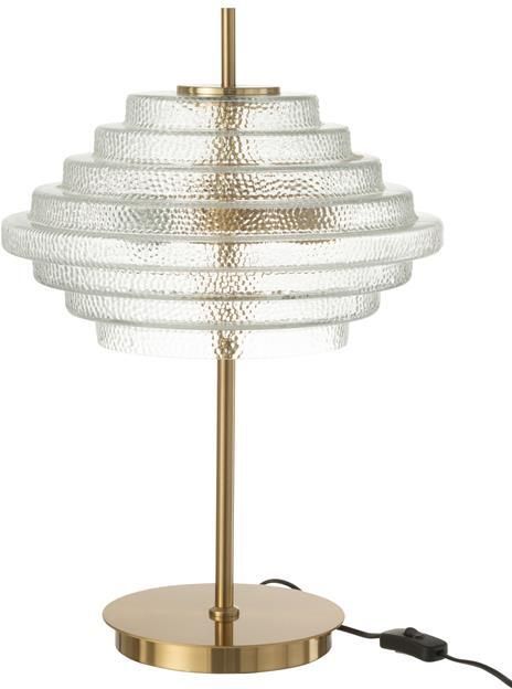 J-Line Tafellamp Led Goud Metaal|glas Doorschijnend 54x36x36cm