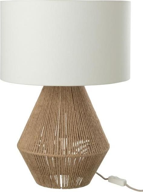 J-Line tafellamp String jute naturel